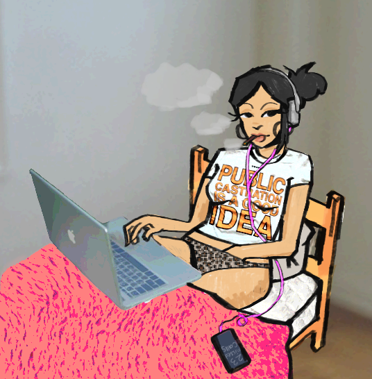 chillin [self portrait]